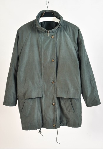 Vintage 90s lined parka jacket in forest green