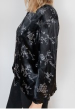 Black floral jacket