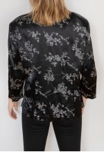 Black floral jacket