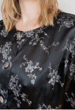 Black floral jacket