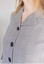 Grey crop blazer