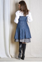 Y2K Blue Denim Style Bow Sleeveless Dress
