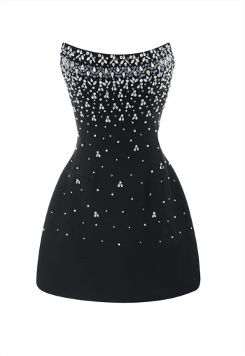 Amelia starry embellished off shoulder dress