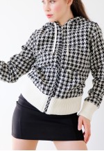 Vintage Karl Kani Hooded Zip Up Jacket Bomber Patterned