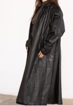Vintage Leather Jacket Cedars in Black L
