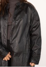 Vintage Leather Jacket Cedars in Black L