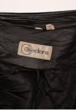 Vintage Leather Jacket Cedars in Black L
