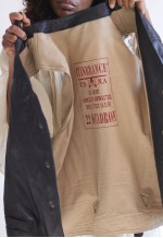 Vintage waistcoat in genuine leather