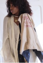 Vintage waistcoat in genuine leather