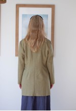 Dusky green grey vintage formal jacket
