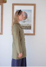 Dusky green grey vintage formal jacket