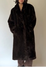 Vintage Premium Brown Faux Fur Coat
