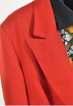 Vintage 80s blazer jacket in orange