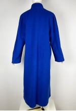 Vintage Electric Blue Wool Coat