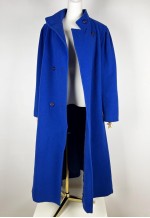 Vintage Electric Blue Wool Coat