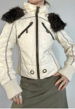 Vintage Y2k Jacket Zip Up Faux Fur Coat 2000s