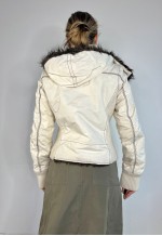 Vintage Y2k Jacket Zip Up Faux Fur Coat 2000s