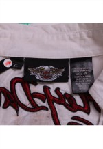 Harley Davidson Vest Sleeveless Full Zip Up Gilet XLarge Wh