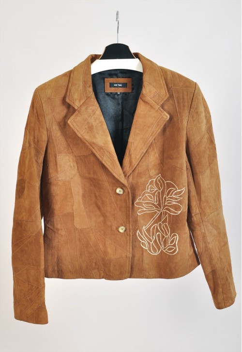 Vintage Premium 00s suede leather blazer jacket