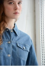 Vintage Thin Blue Denim Jacket