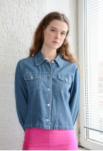 Vintage Thin Blue Denim Jacket
